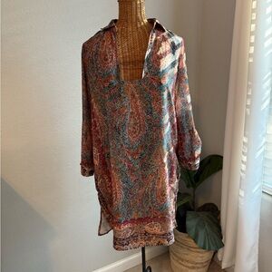 Zara Multicolor Paisley Tunic